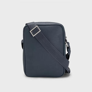 Saffiano Leather Messenger Bag <b>Men</b> Small Crossbody Shoulder Pouch Zipper Storage Pocket Casual Business Travel Bag - Product Image 6