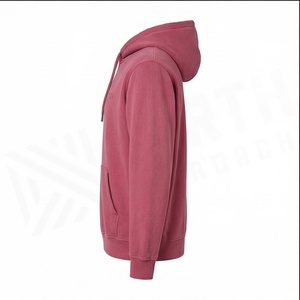 เสื้อฮู้ดผู้ชายทรงปกติ สีพื้น มีกระเป๋าหน้า สไตล์ลำลอง ผ้าฝ้ายเฟรนช์เทอร์รี่ สำหรับฤดูใบไม้ร่วง - Product Image 3