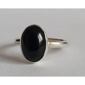 Oval Cut <b>Garnet</b> 925 Sterling <b>Silver</b> <b>Ring</b> Bezel Setting Minimalist Women's Gemstone <b>Ring</b> Engagement Fine Jewelry - Product Image 2
