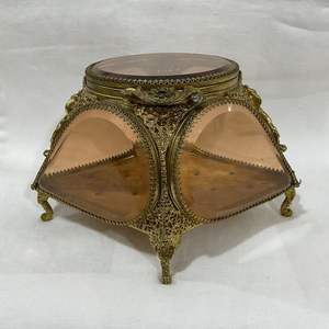 Boîte de rangement de vanité en laiton et aluminium, décorative et prestigieuse, pour hôtels et décoration de table à domicile - Product Image 4