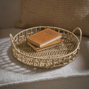 Serving tray, round paper decorative tray made in Vietnam wholesale price - Product Image 6