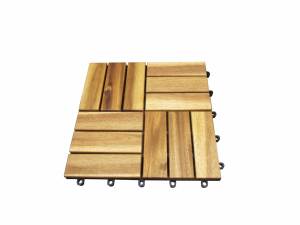 Suelos modernos de ingeniería de enclavamiento respetuosos con el medio ambiente ACACIA, cubiertas de madera, baldosas entrelazadas para exteriores, baldosas para terraza de jardín - Product Image 5