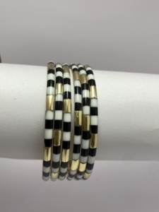 High Quality Elegant Women's Multi Color Brass And <b>Resin</b> Bangle Set for Wedding & Anniversary Parties - Product Image 1