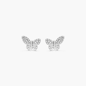 Boucles d'oreilles clous de luxe en argent sterling 925 avec moissanite, taille ronde, scintillantes, bijoux raffinés, cadeau intemporel et élégant pour femme - Product Image 1