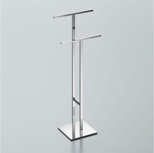 Moderno Toallero Independiente de Acero Inoxidable, Soporte Metálico Plateado para Toallas de Baño y de Mano, Accesorio de Baño - Product Image 4