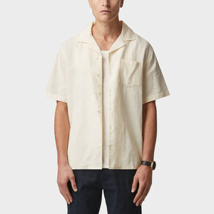 Good Quality Unique Design <b>Men</b> <b>Cuban</b> Collar <b>Shirts</b> 100% Breathable Custom Printed Logo Casual <b>Shirts</b> - Product Image 1