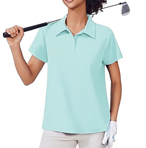 Camiseta Polo para Mujer, Top Ventas, con Logotipo Personalizado, Cuello Redondo, Manga Corta, en Varios Colores - Product Image 1