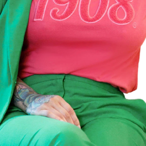 Sweat-shirt en chenille rose uni 1908 pour femme, à manches longues, col rond, en molleton, décontracté, pull tendance, vêtement de mode - Product Image 6