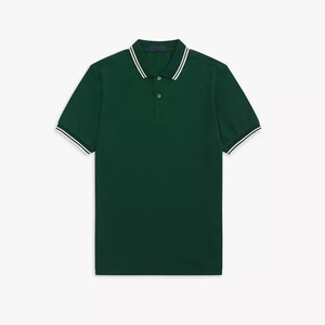 Camiseta Personalizada al por Mayor con Logotipo Bordado, Color Sólido, Transpirable, para Hombre, Impresión Personalizada, Golf, 100% Algodón, Unisex, Casual - Product Image 4