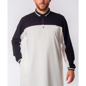 <b>Men</b> Juba Elegant Islamic Muslim Clothing Long Sleeve Traditional Robe Comfortable Loose Fit Breathable Fabric - Product Image 5