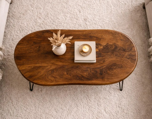 Premium Quality Wooden Coffee Table Available with Metal Legs for Dining Room and Bedroom Office and Home Usage for Sell - Product Image 3