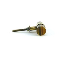 Poignée de meuble ronde réglable en corne de buffle, écologique, faite à la main, imitation antique, pour armoires de cuisine, chambre et salle de bain