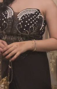 Blusa Elegante Estilo Corsé para Saree Marrón, Atuendo Contemporáneo para Fiestas Indias, Recepciones de Boda, Secado Rápido - Product Image 2