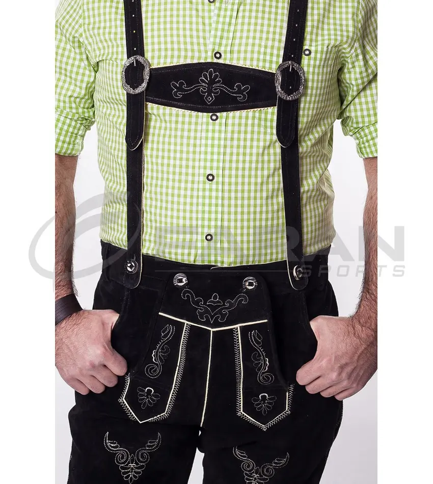 Custom Lederhosen Shorts German Traditional Men Shorts Made In Suede Leather Bavarian Short Pant Trachten Wear