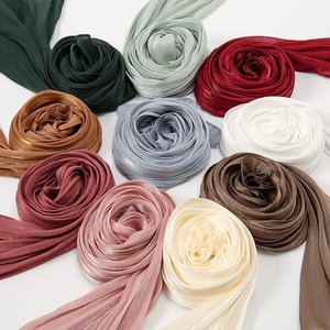 Wholesale Best Prices Women's Chiffon <b>Hijab</b> Solid Color Lightweight Headscarf Long Scarf For Daily Wear All Seasons - Product Image 4