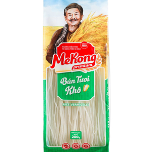 Macaroni de riz séché premium 200g, sans OGM, sans borax, fabricant OEM ODM Vietnamien pour soupes et hotpot - Product Image 1