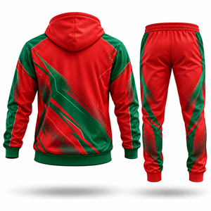 Conjunto Deportivo Personalizado por Sublimación al por Mayor, Ropa de Entrenamiento Deportiva con Chaqueta y Pantalones, Uniformes de Equipo con Impresión Completa - Product Image 3