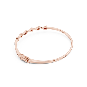 Rose Gold Diamond X Pattern <b>Bangle</b> <b>Bracelet</b> for Women Elegant Hinged Cuff <b>Bracelet</b> Luxury Fashion Jewelry Gift Wholesale - Product Image 3