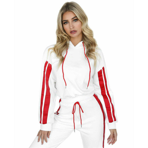 Conjunto Deportivo de 2 Piezas para Mujer, Transpirable, Estampado, con Sudadera con Capucha y Pantalones Deportivos, Ropa Deportiva Informal Ligera - Product Image 1
