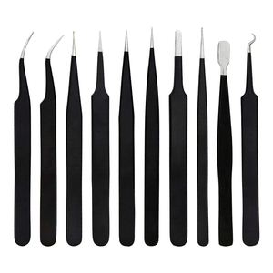 Pince à cils courbée en acier inoxydable, fabriquée au Pakistan, pour extensions de cils, outil professionnel d'extension de cils 898 - Product Image 5