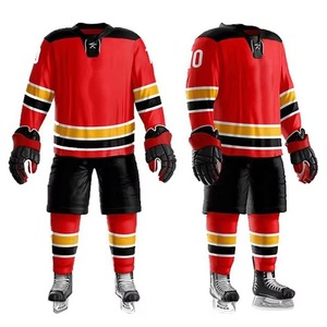 Top Selling Custom Sublimation Reversible Ice Hockey Jersey 100% Polyester Quick Dry Breathable OEM Unisex Adult Team <b>Name</b> - Product Image 3
