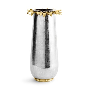 Vase décoratif moderne Saleem International 2026, vase décoratif antique, vase décoratif fait main, vase décoratif design, fleur en métal ginkgo - Product Image 5