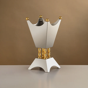 Quemador de Incienso en Forma de Corona de Acero Inoxidable, Difusor de Aromaterapia, Soporte Decorativo para Todas las Estaciones - Product Image 2