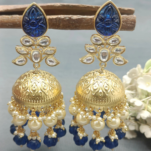 Moissanite ต่างหูทอง jhumki, ต่างหูแฟชั่นอินเทรนด์ SKU Ke 017 DK C9 - Product Image 2