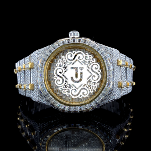Reloj Mecánico de Acero Inoxidable de Lujo con Incrustaciones de Moissanita en Oro Rosa de Excelente Calidad para Tiendas de Moda, Regalos y Reventa Disponible - Product Image 1