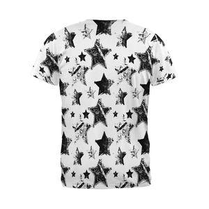 เสื้อยืดคอเต่าแขนสั้นทรงปกติสำหรับผู้ชาย พิมพ์ลายดิจิตอลโลโก้ด้านหน้า ผ้าโพลีเอสเตอร์/คอตตอน ระบายอากาศได้ดี สั่งทำได้ - Product Image 3