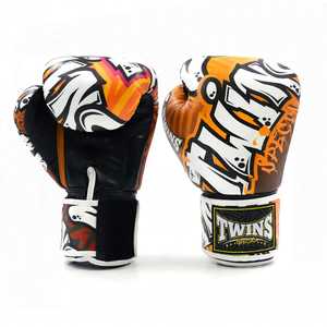 Nouveautés - Gants de boxe personnalisés bleus de qualité supérieure, en cuir véritable, à lacets, pour l'entraînement et le sparring, MMA, Muay Thai - Product Image 2