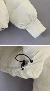 High Quality Quilted Cotton Crop Puffer <b>Jacket</b> for Women Custom Breathable Waterproof Windproof Zip-Up Winter <b>Jacket</b> - Product Image 3