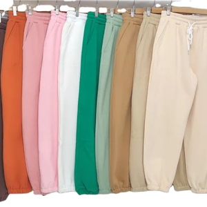 Pantalon de jogging décontracté pour homme, coupe ajustée, en molleton 100% coton, délavé, taille mi-haute, avec logo, fermeture boutonnée, coupe-vent, écologique, haute qualité - Product Image 6