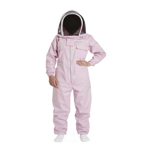Traje de Apicultura Rosa con Capucha y Logotipo Personalizado, Ajuste Holgado, Ropa de Seguridad Transpirable para Uso en Laboratorio, Nivel de Protección D - Product Image 2