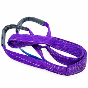 Sangle de levage ronde 1 tonne 38 mm × 2 m en polyester haute ténacité avec housse de protection renforcée pour applications de levage industriel - Product Image 4