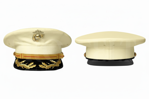 Accepted Private Label Custom Embroidered Peak Cap Custom Design Formal Uniform Style <b>Hat</b> Adjustable Outdoor Headwear Caps - Product Image 5
