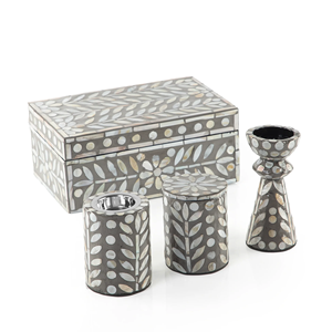 Brûleur à bakhoor en bois de qualité supérieure avec incrustation de nacre pour brûler le bakhoor d'oud et cadeau islamique adapté aux fêtes du Ramadan - Product Image 4