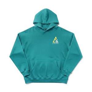 Sweat à capuche de luxe personnalisé 100 % coton coupe classique pour homme, épaules tombantes, broderie de haute qualité, grammage lourd - Product Image 6
