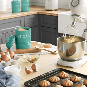 Green Stainless Steel Canister With Airtight <b>Lid</b> Ideal For Kitchen Storage Modern Countertop <b>Decor</b> And Daily Use Container - Product Image 2