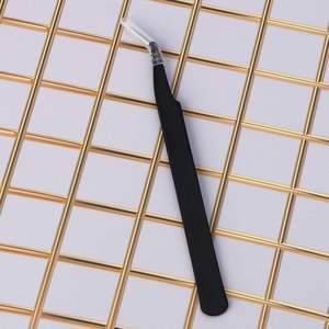 Pinzas Curvas de Punta Fina UBI, Pinzas Profesionales de Precisión con Punta de Aguja, Antiestáticas, Duraderas, de Acero Inoxidable, para Manicura - Product Image 4