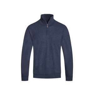 Felpa con Zip a un Quarto e Cappuccio in Maglia per Uomo Weiv - Product Image 5
