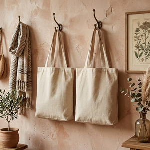 <b>Canvas</b> Tote <b>Bag</b> <b>Large</b> Heavy Duty Cotton Boat Tote with Zipper Reusable Shopping <b>Bag</b> | Durable Carry <b>Bag</b> for Travel Grocery Use. - Product Image 4