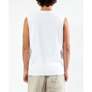 Débardeur sans manches pour homme, respirant, en spandex, broderie, couleur unie, col rond, tricoté, décontracté, avec poche - Product Image 3
