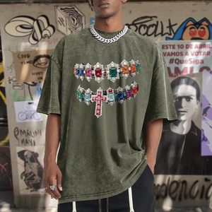Camiseta Oversize Estampada para Hombre, de Algodón, Holgada, con Hombros Caídos y Manga Corta, Estilo Casual Urbano - Product Image 5
