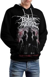 Sudadera con Capucha Sublimada 2026, Diseño Gótico Negro, Corte Regular para Hombre, Sudadera de Algodón Tejido, Logotipo Frontal, Estilo Otoñal - Product Image 4