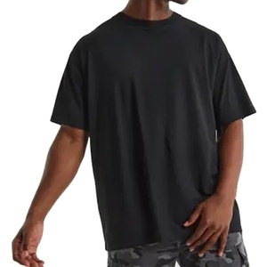 Camiseta de algodón 100% al por mayor para hombre, corte holgado, estampada, lisa, vintage, con hombros caídos, oversize, verano 2027 - Product Image 3