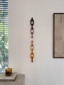 Escultura Artística de Cadena de Resina, Hecha a Mano, Forma Irregular, Patrón de Espiral, Decoración Moderna para el Hogar - Product Image 2
