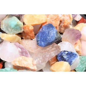 Lote a granel de 1000 quilates de piedras naturales brutas brasileñas, mezcla de rocas y cristales sueltos de la naturaleza - Product Image 4