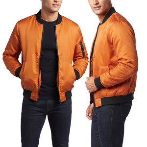 Men's Classic Bomber Jackets Casual Lightweight <b>Zip</b> <b>Up</b> Fashion Bomber Jacket Men Streetwear Lightweight Outerwear Bomber Jacket - Product Image 6