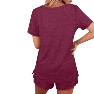 Ensemble court élégant pour femme, léger, surdimensionné, avec logo personnalisé, qualité supérieure, séchage rapide et confortable, deux pièces - Product Image 5